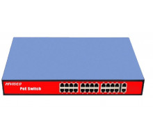 Коммутатор HIVIDEO HI-24PRO1GPOE, Switch POE 24-х портовый 100/10MB