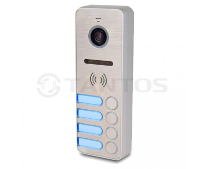 Вызывная панель Tantos iPanel 2 HD на 4 аб. (Metal)